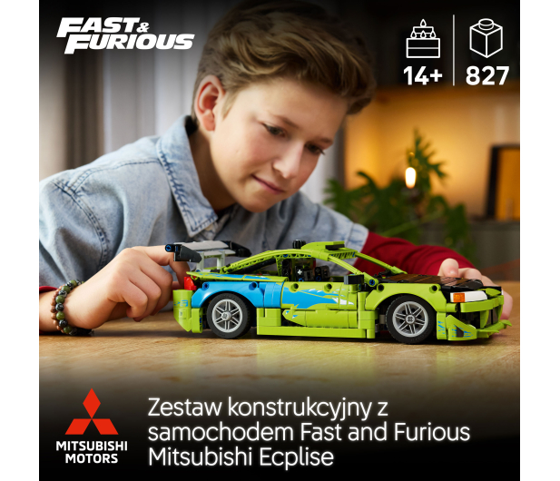 LEGO TECHNIC 42229 Samochód Fast and Furious Mitsubishi Eclipse - 1529760 - zdjęcie 4